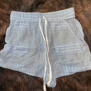 Blue and White Stripe Cover Ups/Shorts